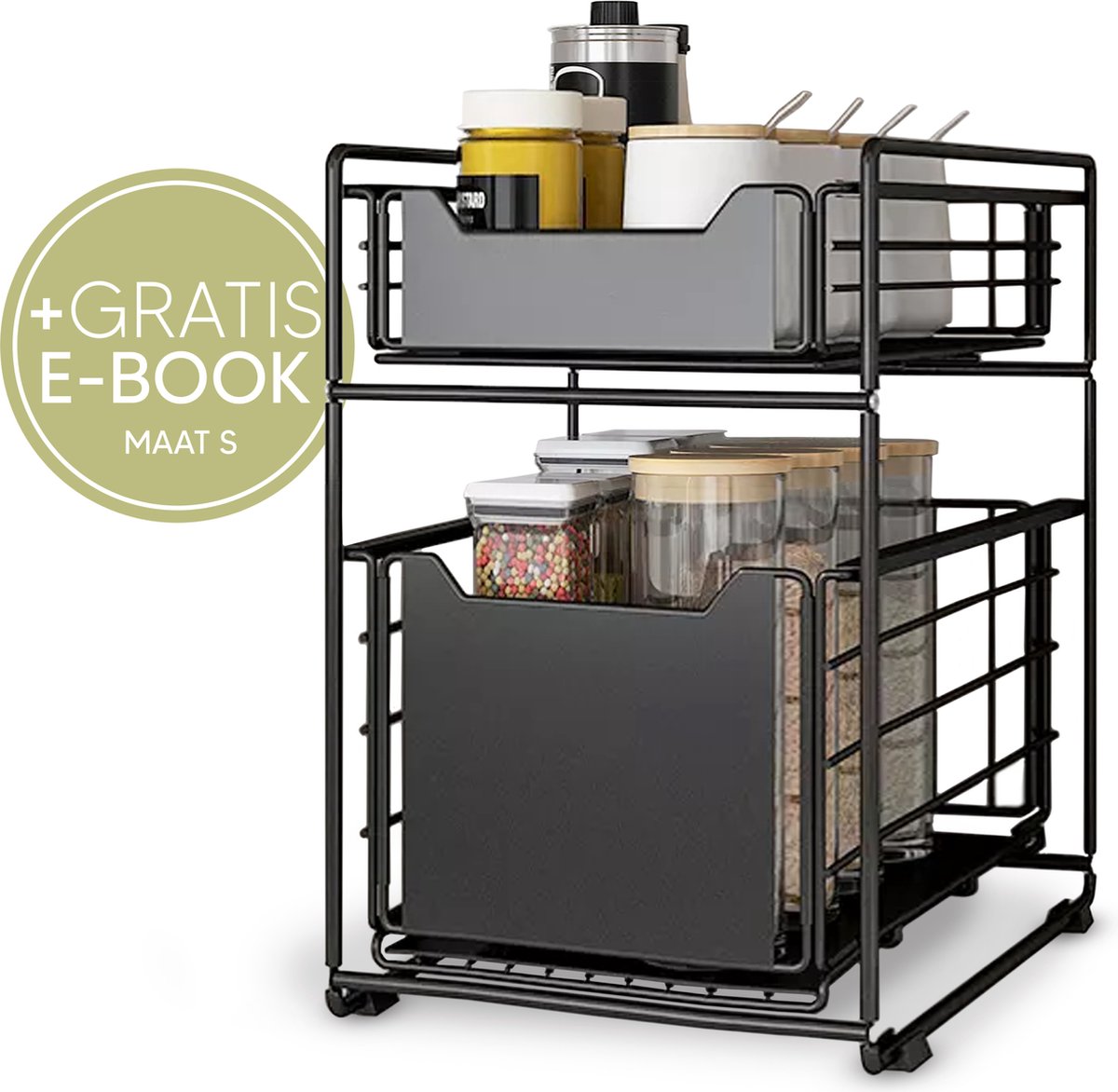 Johannes & Co Gootsteenkast organizer Gootsteenrek Maat S