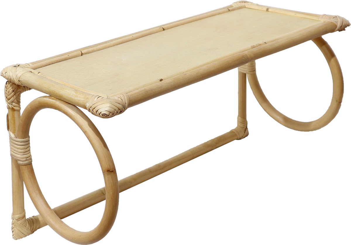 Rotan Wandplank - Naturel - 60cm - Bohemian - Wandplank Malu - Giga Meubel