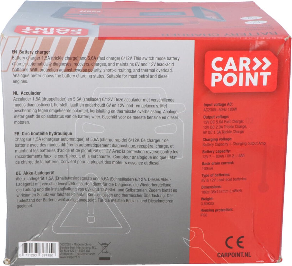 Compteur d'acide pour batterie CARPOINT
