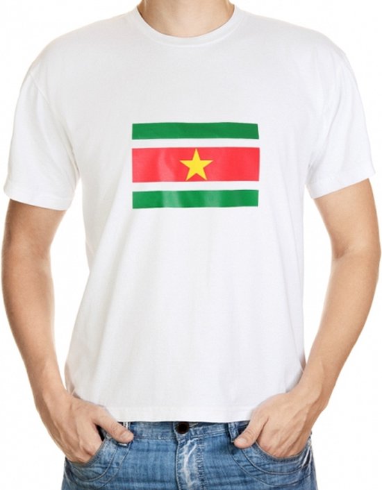 Suriname t-shirt met vlag grote maten 3xl