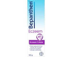 ​Bepanthen Eczeem Crème 50 gram | Verlicht Jeuk en Roodheid bij Mild tot Matig Eczeem | Ondersteunt Huidherstel met Dexpanthenol | Vrij van Cortisonen en Parfum​