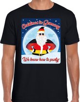 Fout Duitsland Kerst t-shirt / shirt - Christmas in Germany we know how to party - zwart voor heren - kerstkleding / kerst outfit XXL