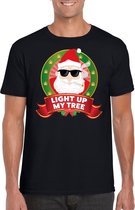 Foute Kerst t-shirt stoned Kerstman voor heren - Kerst shirts L