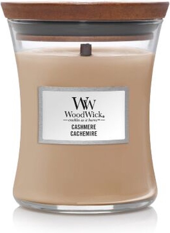 WoodWick - Bougie Medium en cachemire