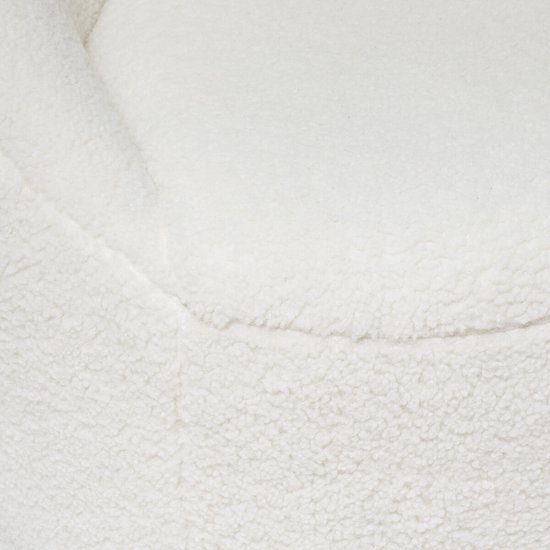 Romi Curly arm stoel - Fauteuil wit - Stoel - Zetel - B. 75 x D. 77 x H. 70 cm van Kave Home — afbeelding 4