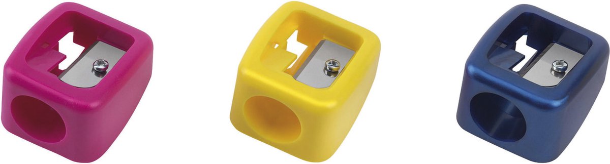 Möbius & Ruppert - puntenslijper - maxi - kunststof - assorti kleuren display 20 stuks - MR-03160000