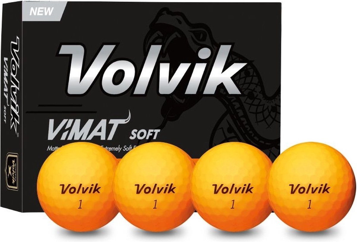 Volvik Vimat Golfballen - Oranje - 12 Stuks