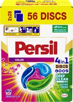 Persil 4in1 Discs Color Wascapsules - Wasmiddel Capsules - Voordeelverpakking - 2x28 wasbeurten