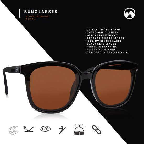 MowMow® XL Zonnebril dames - Gepolariseerd - UV 400 - BLISS van MowMow — afbeelding 2