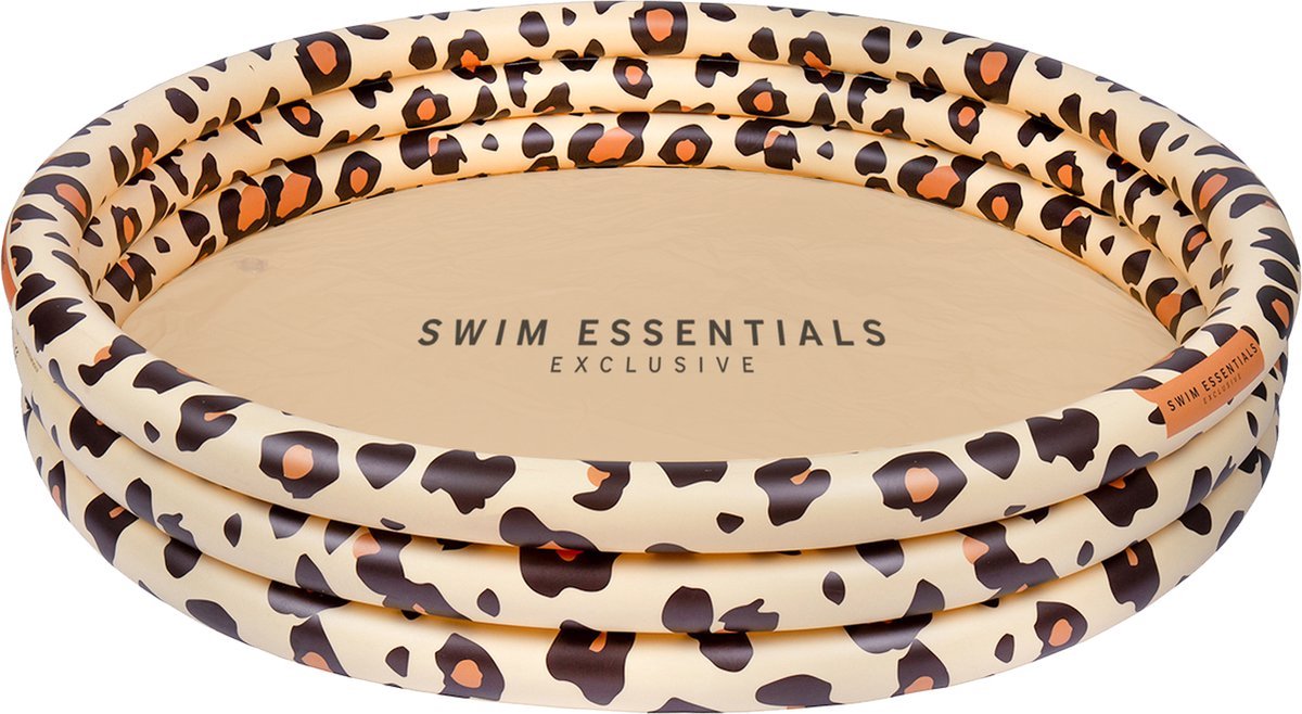 Little koekies - Swim Essentials Baby zwembad Panterprint Bruin 150 cm - babyzwembad - vakantie - babyzwemmen