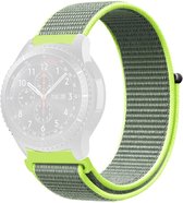 Nylon bandje - geschikt voor Huawei Watch GT / GT Runner / GT2 46 mm / GT 2E / GT 3 46 mm / GT 3 Pro 46 mm / GT 4 46 mm / Watch 3 / Watch 3 Pro / Watch 4 / Watch 4 Pro - fluoriserend