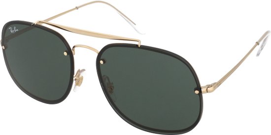 Ray-Ban RayBan Blaze General zonnebril - goud montuur met groene klassieke G-15 lenzen - 58 mm - RB3583 9050/71 58-16
