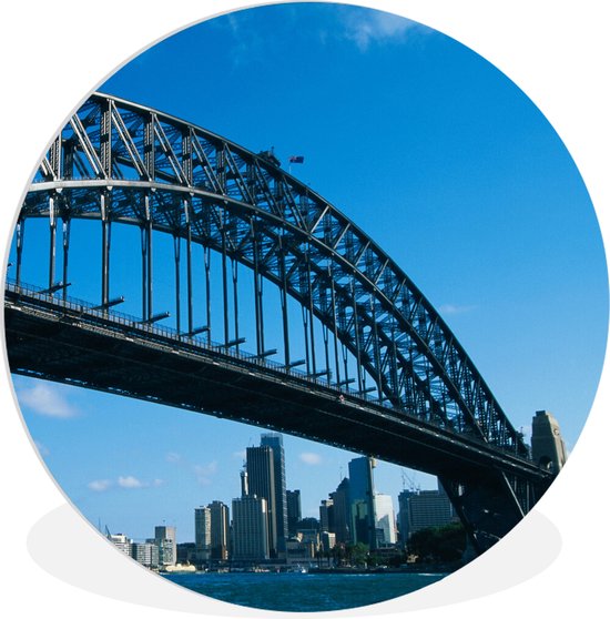 Sydney Harbour Bridge en Australie Assiette en plastique cercle mural ⌀ 90 cm - impression photo sur cercle mural / cercle vivant (décoration murale)