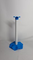 Keukenrolhouder - Aqua Blauw en Wit - 29cm - Keuken Accessoires - Houder voor Keukenrol - Keuken Benodigdheden