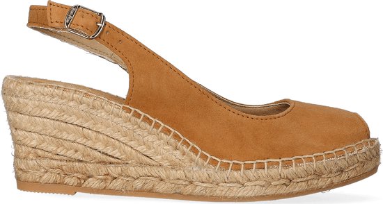 Toni Pons Calpe Femmes Espadrilles Cuiro Cognac Daim Taille 34 bol