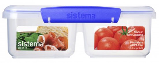 Lunchbox Sistema Klip It - 2 compartiments - Taille L - Transparent