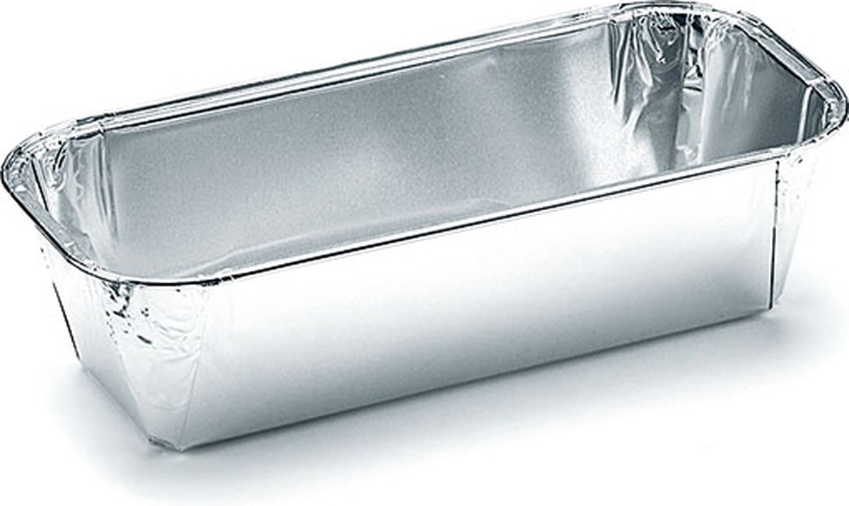 Rechthoekige aluminium voedsel container, 640 ml - 50 containers