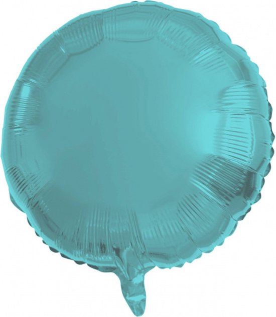 folieballon Aqua Metallic 45 cm turquoise