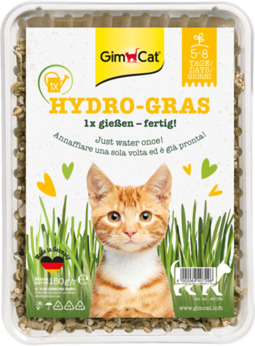 GimCat Hydro-Gras - 12 x 150 gr - Voordeelverpakking