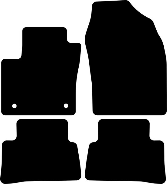 Automatten voor Toyota iQ 2009-2015 Super velours