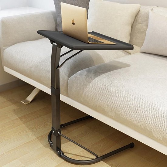 Rohzzi Bedtafel voor op bed - Bijzettafel en Laptop Standaard Zwart - Laptoptafel Verstelbaar - Side Table -
