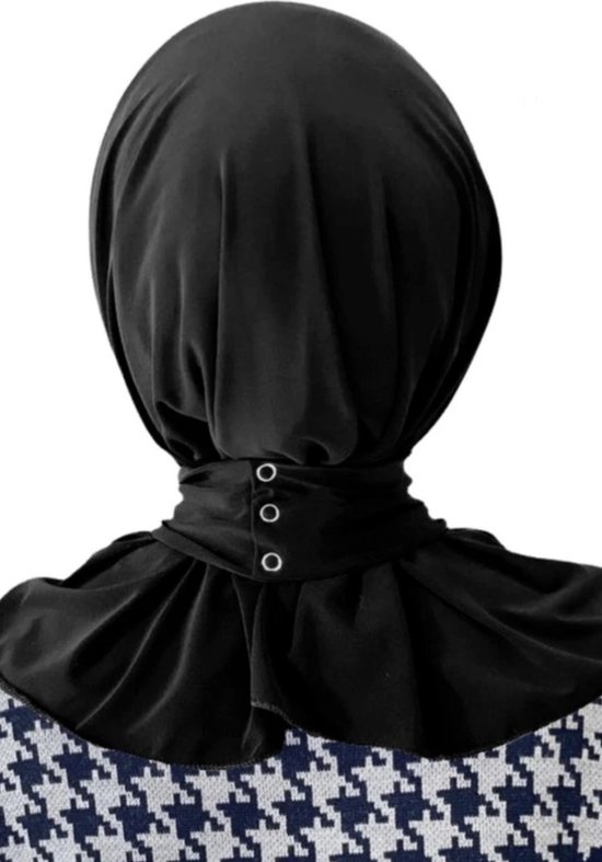 Super strech kant en klare hoofddoek met drukknopen - Sport hijab - Easy  hijab -... | bol.com