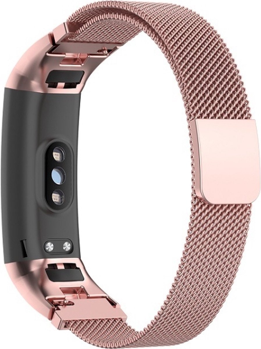 Milanees bandje - geschikt voor Huawei Honor Band 4 / Honor Band 5 - rosegoud