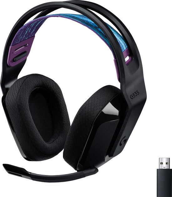Logitech G535 LIGHTSPEED - Gaming headset - Draadloos - Zwart | bol