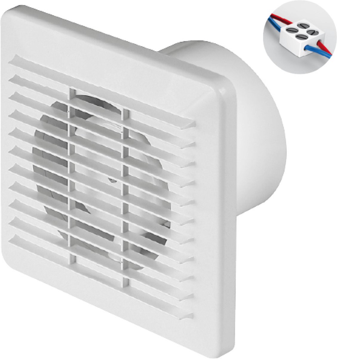 AWENTA badkamerventilator 100 mm - Basic - 90 m³/h - Wit