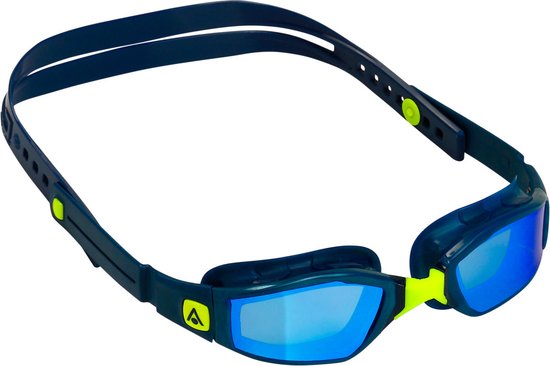 Aquasphere Ninja - Zwembril - Volwassenen - Blue Titanium Mirrored Lens - Blauw