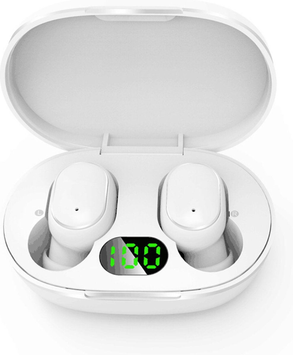 Bluetooth oordopjes - in ear - oortjes - oordopjes - Draadloze oordopjes - Draadloze bluetooth oordoppen - A6s Oordoppen - Bluetooth oortjes - Wit