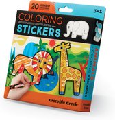 Crocodile Creek Inkleur Stickers Dieren - 20 stuks