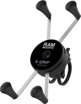 X-Grip® Large Telefoonhouder met laag profiel stuurbasis met tie-rips RAP-460Z-UN10U