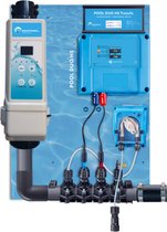 POOLTRONICS Zoutwatersysteem - Zoutelectrolyse zet zwembadzout om naar Chloor met Automatische Ph dosering - Zwembad Waterbehandeling systeem op Zoutwater - Zwembaden tem 60m³ - 21 g/u - MET FLOWSWITCH