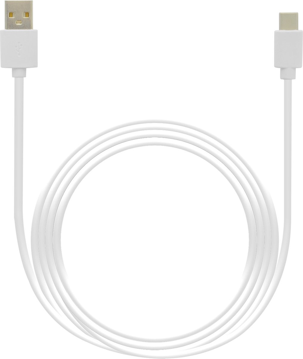 Grab n Go USB-A naar USB-C Kabel 3 Meter - Wit