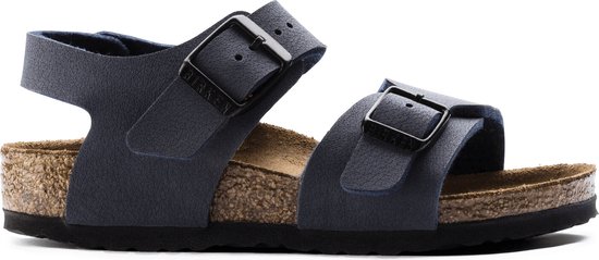 Birkenstock New York Kids Sandalen Navy Regular-fit | Blauw | Imitatieleer | Maat 32