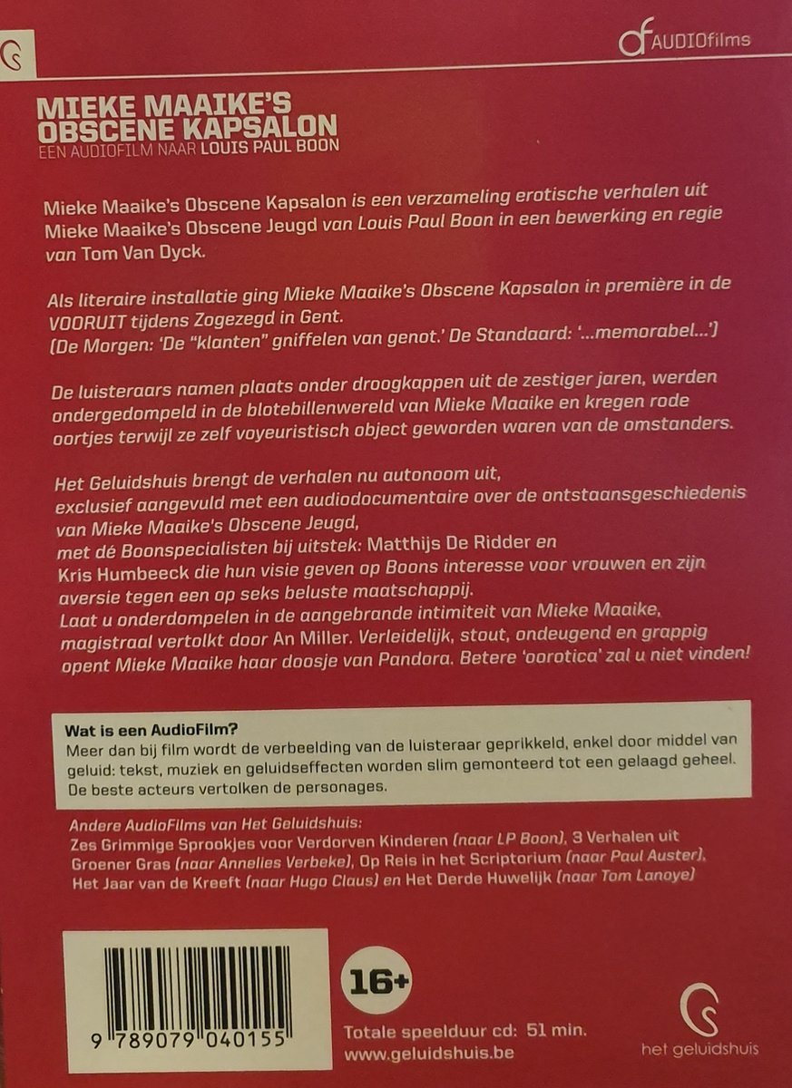 Mieke Maaike's Obscene Kapsalon Luisterboek, Louis Paul Boon 9789079040155 Boeken