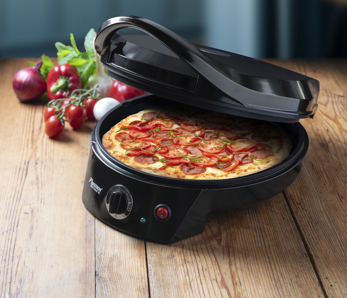 Bestron Pizzaoven - APZ400Z - Maximaal 230°C - Ø27 cm - Zwart - Ook te gebruiken als tafelgrill - 5 jaar garantie – foto 3