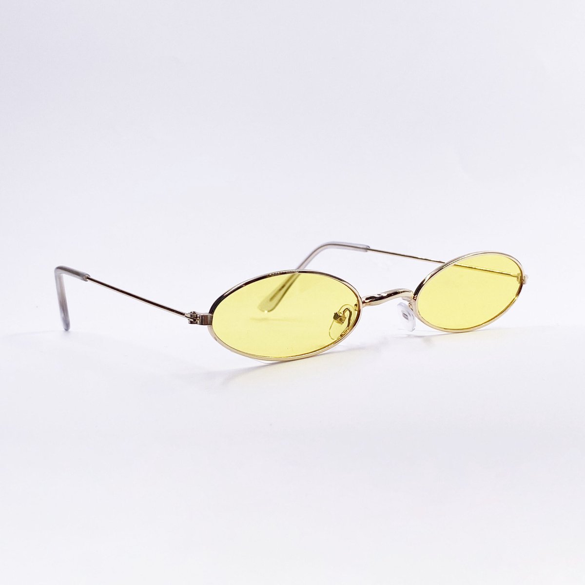 Vintage Glasses - festivalbril - zonnebril - feestbril - festival spacebril - festivalzonnebril | Geel | PartyGlasses