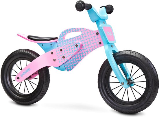 Loopfiets Handvat Loopfiets Enduro roze, incl. meeneem handvat | bol.com