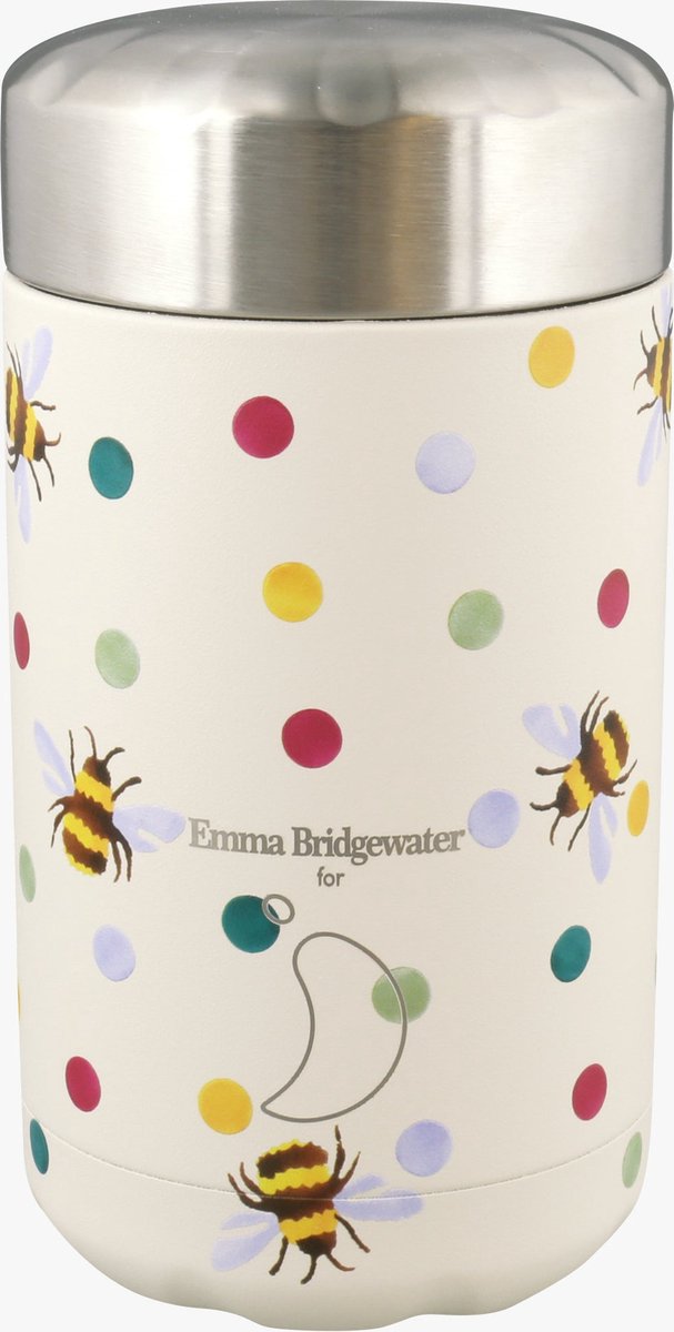 Emma Bridgewater Chilly Food Pot Bumblebee & Small Polka Dot 500 ml.