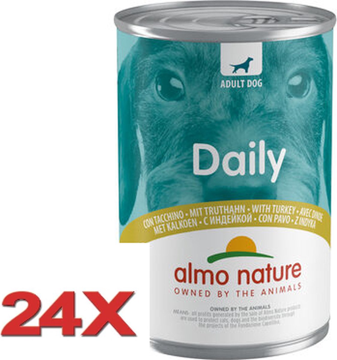 Almo Nature - Dailymenu - Hondenvoer met Kalkoen - 24x400gr