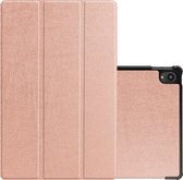 Hoesje Geschikt voor Lenovo Tab P11 Plus Hoesje Case Hard Cover Hoes Book Case - Rosé goud.