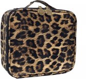 YONO Beautycase Luipaard - Make Up Koffer Dames – Makeup Organizer – Tas voor Cosmetica – Reis Toilettas – Leopard