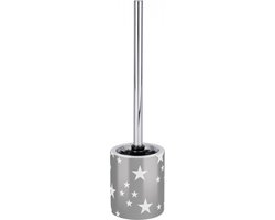 WC-garnituur Stella Grey - WC-borstelhouder, keramiek, 10 x 39 x 10 cm, grijs 149089
