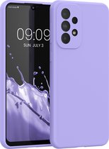 kwmobile telefoonhoesje geschikt voor Samsung Galaxy A33 5G - Hoesje met siliconen coating - Smartphone case in lavendel