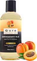 Abrikozenpitolie 100ml | 100% Puur & Onbewerkt | Abrikozenpit Olie voor Haar, Huid en Lichaam
