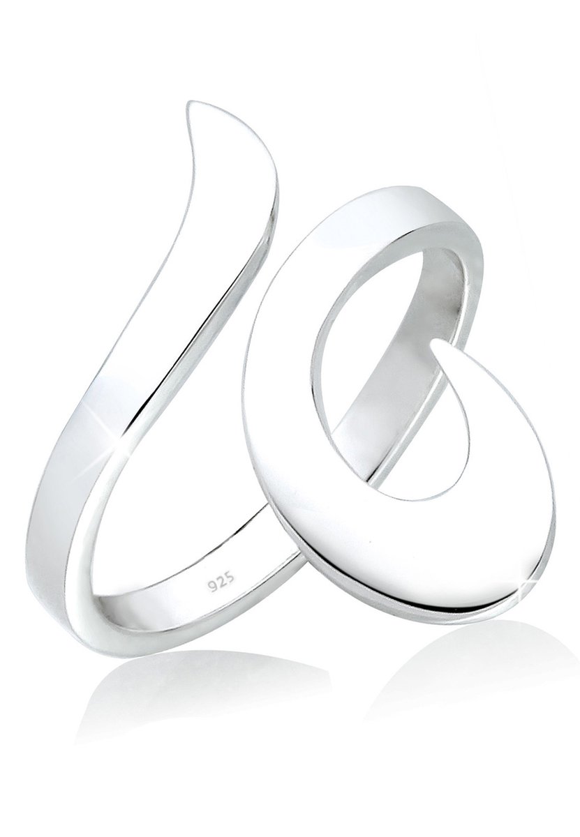 Elli - Ring - Dames Wikkel Ornament Statement in 925 Sterling Zilver - Dames