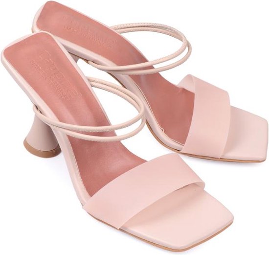 Mana Olana Sandalen Sandalen met blokhak LILY SANDALS kleur nude maat 39 bol