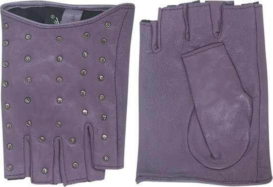 Gants Steampunk Demi-doigts En PU Cuir - Style Rock, Unisexe - Pour Concert, Vélo, Cosplay - Décoration Alliage Zinc